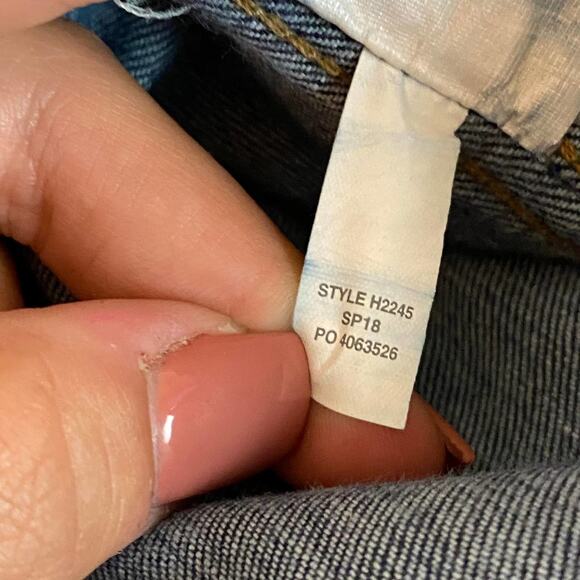 Madewell 10" High-Rise Skinny Jeans Lucille Dark Wash Denim Size 29 - Picture 15 of 15